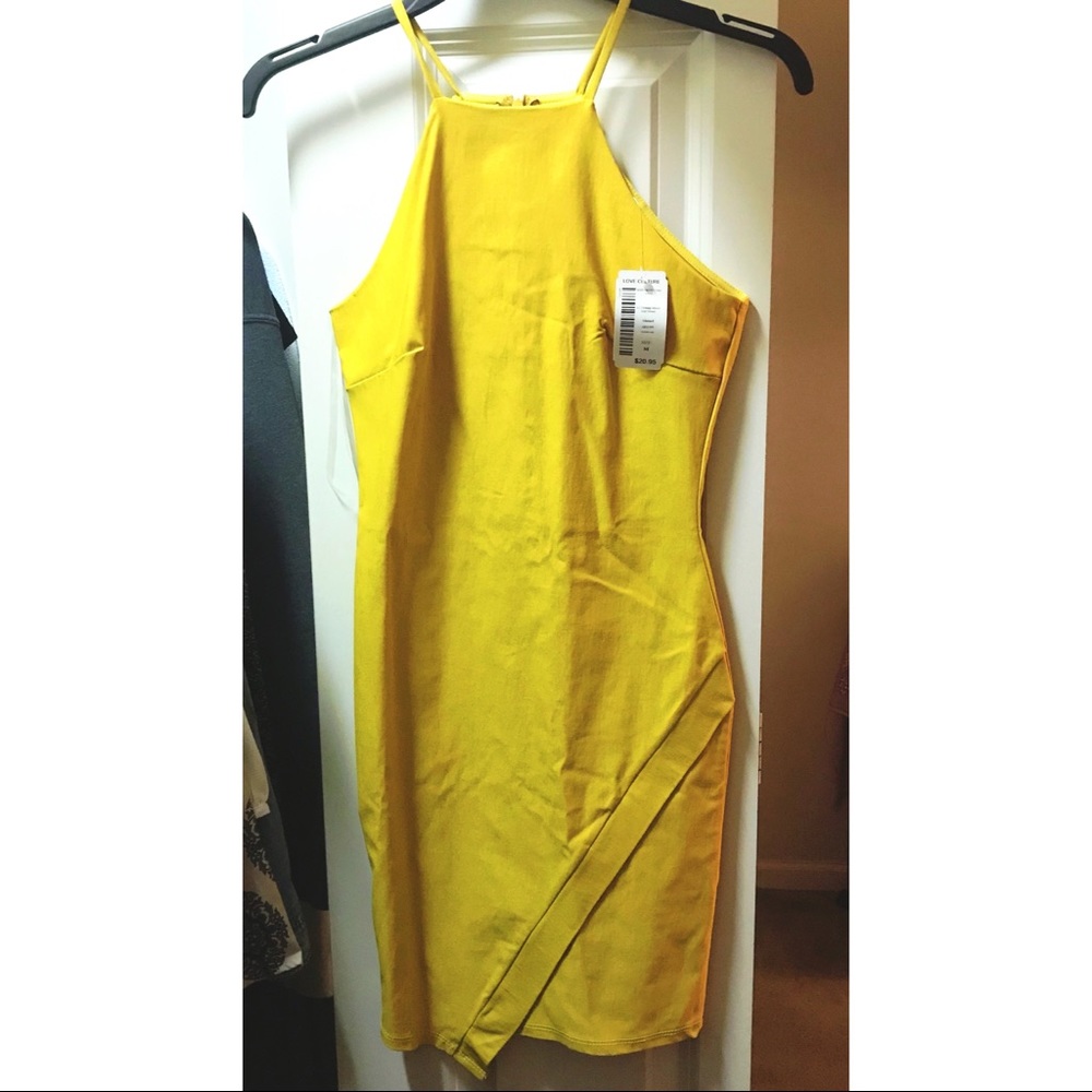 Yellow/Gold Dress from Love Culture. New with Tags